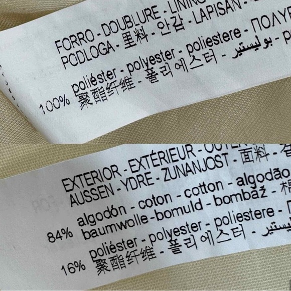 Zara Textured Strapless Tube Midi Dress Ivory Cream Large - Picture 11 of 11